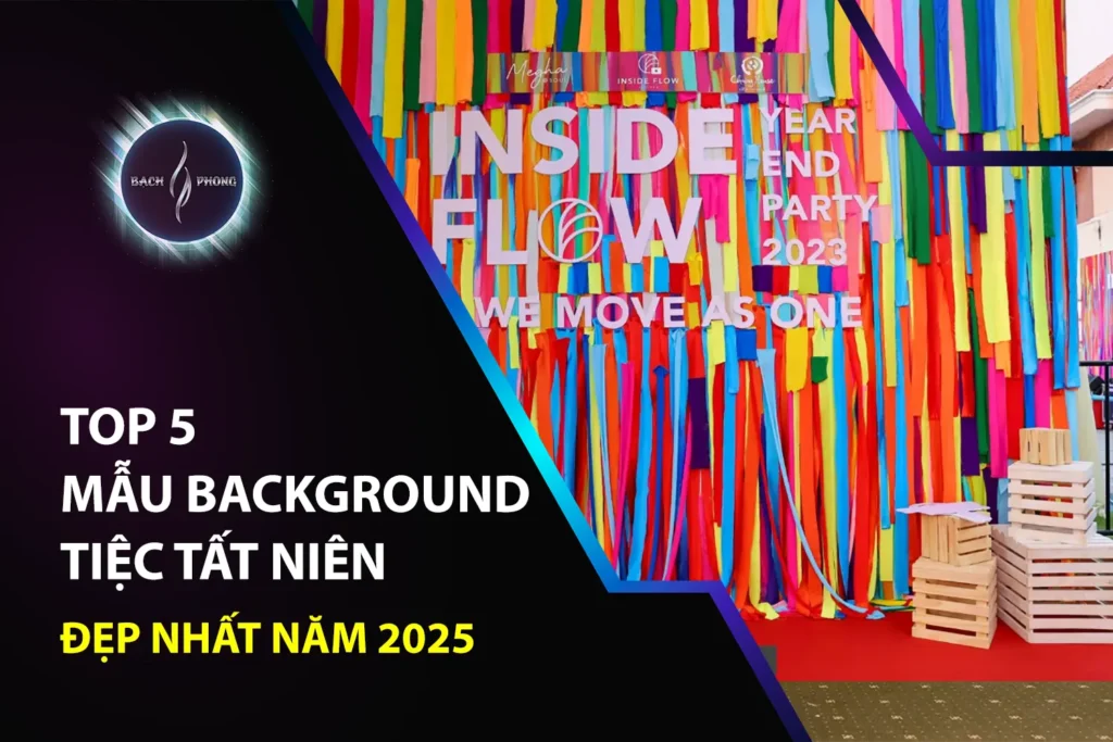 Top 5 mẫu background tiệc tất niên đẹp nhất năm 2025