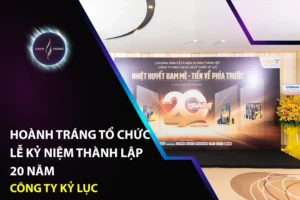 Hoành tráng tổ chức lễ kỷ niệm thành lập 20 năm công ty Kỷ Lục